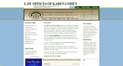 Desktop Screenshot of karencohenlaw.com