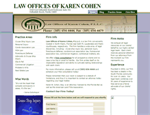 Tablet Screenshot of karencohenlaw.com